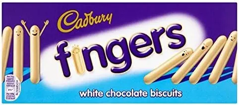 5 x Cadbury White Chocolate Fingers 138g BBE 23.06.26