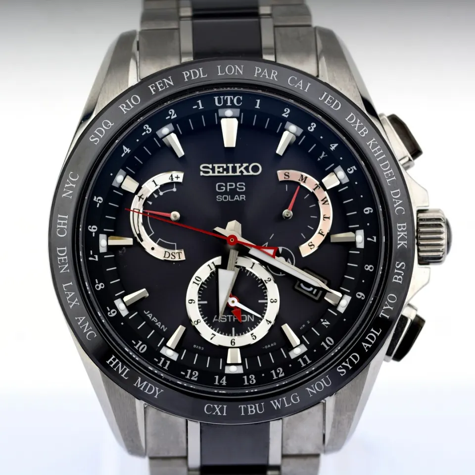 Seiko/Astron GPS Solar - Titanium Ceramic - 8x53-0AB0-2 - Gentlemen's Titanium Wristwatch