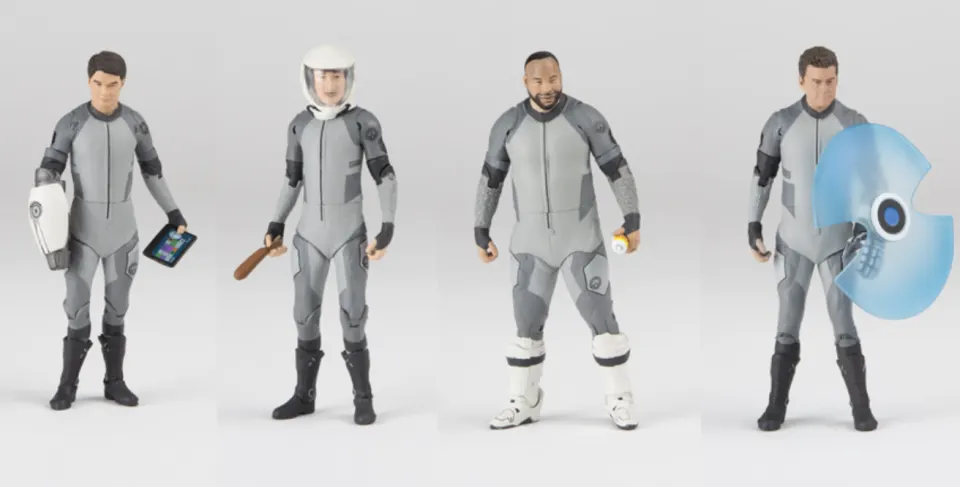 12 x LAZER TEAM Rooster Teeth ZACH HERMAN HAGAN WOODY Figures RRP £12.45 ea L3