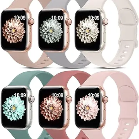 5 x chinbersky 6 Pack Strap Compatible with Apple Watch RRP £95.00 L28b sku-3875