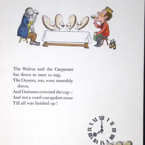 Guinness 92 Years-Old Rare  Illustrated by John Gilroy 1933 The Guinness Alice-7.