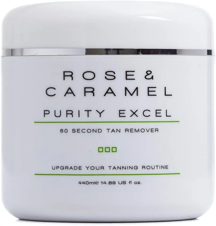 Rose & Caramel Purity Excel 60 Second Fake Tan Remover 440ml RRP £29.99 L25a sku-4097