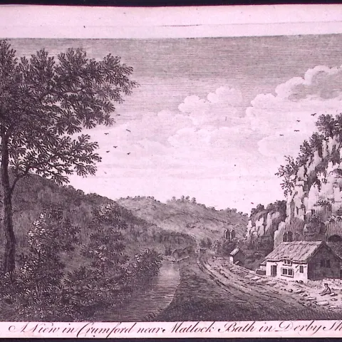 Matlock Bath Derbyshire Rare 1776 Georgian Copper Plate Antique Engraving-31