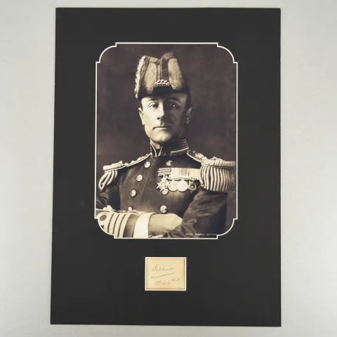 Admiral John Jellicoe (1859 - 1935)  Original Signature dated 1927.