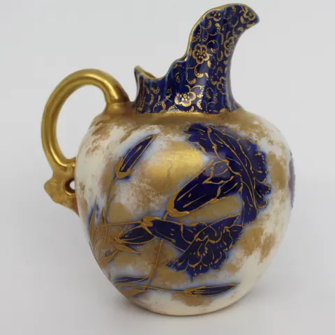 Antique William Alsager Adderley Carnation Cream Jug