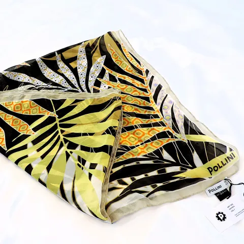 Pollini Italy Silk Scarf 167x48cm New With Tags