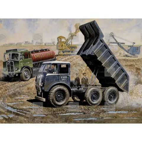 1930's Foden DG Tipper Extra Large Nostalgic Metal Wall Art