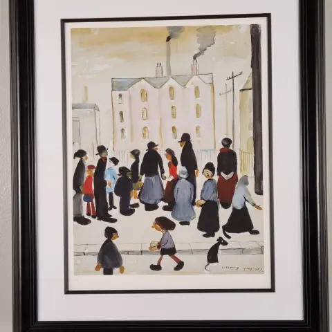 Limited Edition L.S. Lowry "Group of People, 1959"