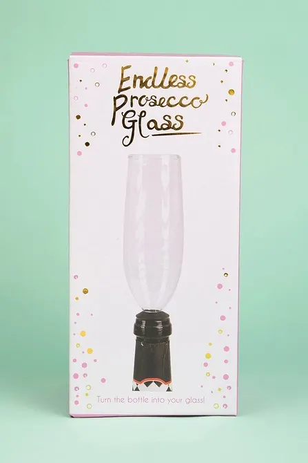 10 x Novelty Endless Prosecco Glass RRP 9.99 ea