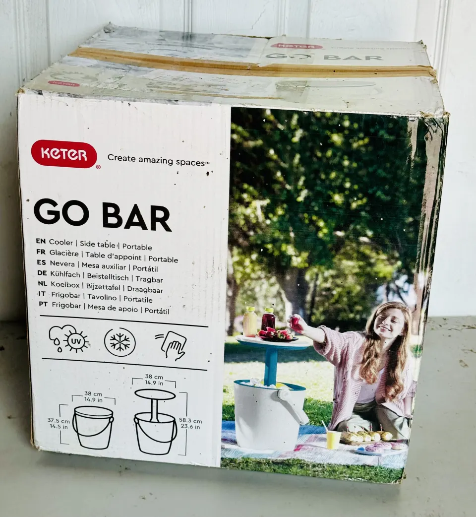 Keter Go Bar Cooler New Tatty Box