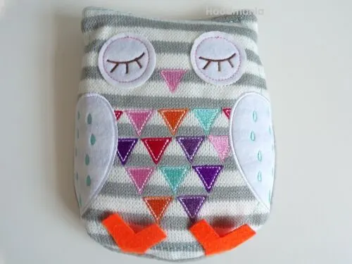20 x Cute & Cosy Grey Owl Silica Bead Heat Up Pack Microwaveable Lavendar Oil