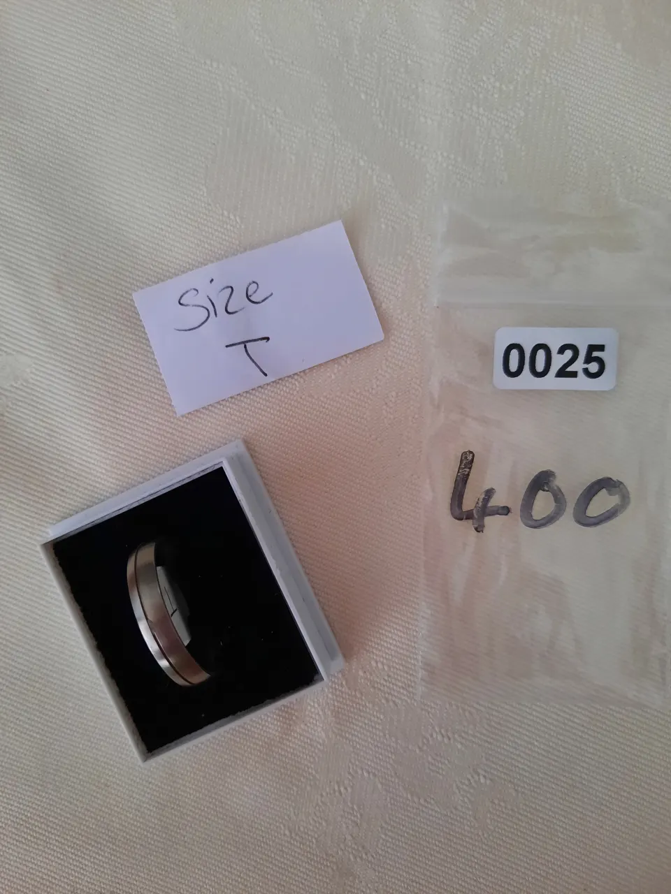 Titanium and silver men's wedding/dress ring 4 mm RRP £139