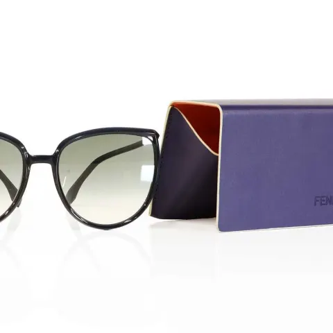 Fendi Dark Blue/ Grey Framed Sunglasses FF 0432/ G/ S With Case & Certificate New