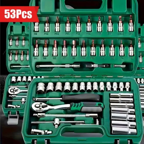 53pcs Home Repair Tools, Outdoor Machine Repair, Fast Ratchet, Key And Furniture Repair, Multi-tool