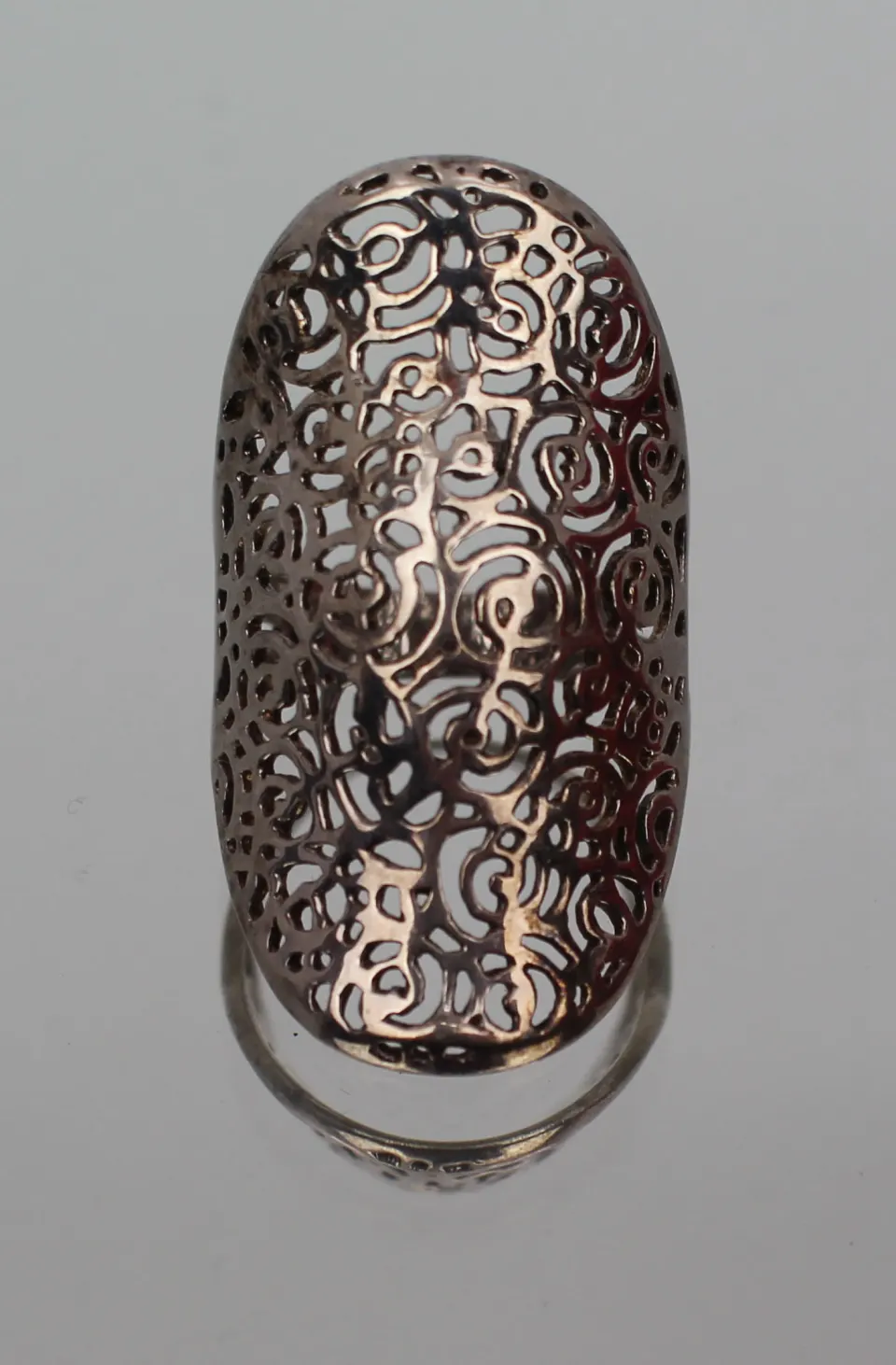 Vintage Filigree Silver Ring Sleeve