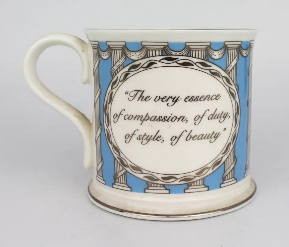 Althorp Porcelain Tankard Quotation Charles 9th Earl Spencer