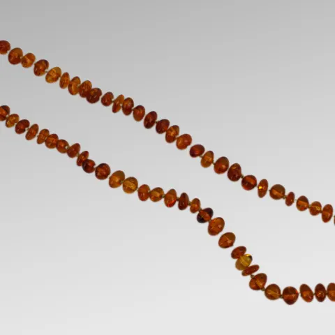 Vintage Mid 20th c. Amber Bead Necklace