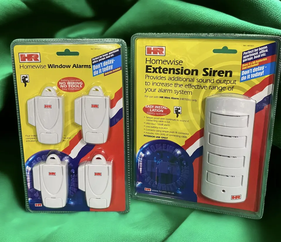 24 x Homewise Window Alarms And Extension Siren