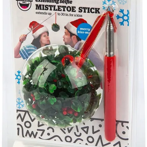 24 x Big Mouth Inc The Mistletoe Extending Selfie Stick RRP 8.99 ea LFD