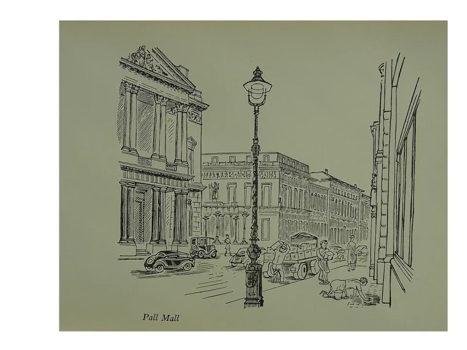 Edward Bawden Original Lithograph - London Pall Mall