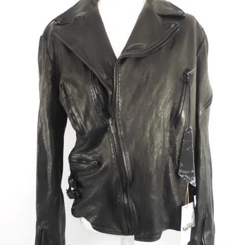 MJB Marc Jaques Burton Classic Biker Jacket, Size 56 (XXXL). Online Price £1150