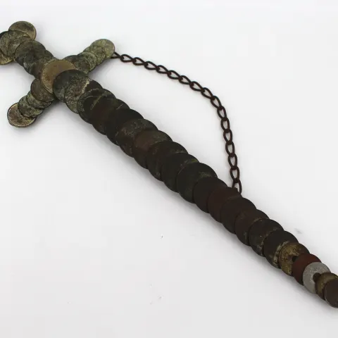 Trench Work Coin Dagger Probably WWI