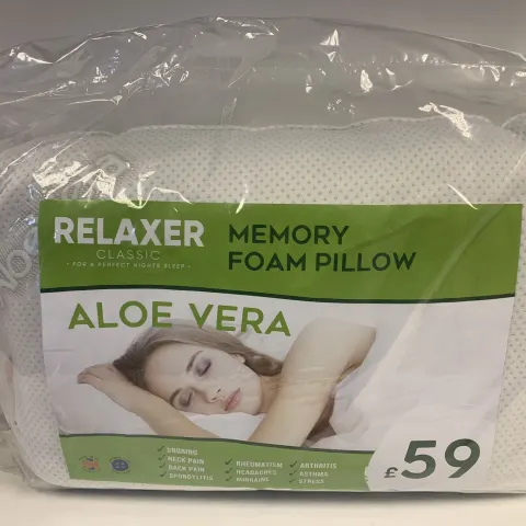 Relaxer Aloe Vera Memory Foam Pillow RRP £59.00