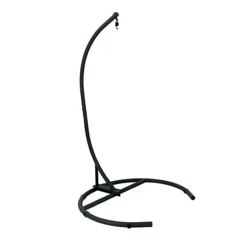 (105/7J) RRP £99. Black Hanging Chair Stand (120x 118x 184cm). Contents In Original Packaging