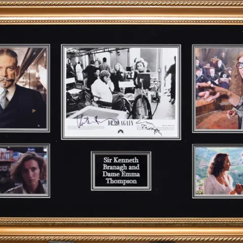 KENNETH BRANAGH & EMMA THOMPSON original signature presentation