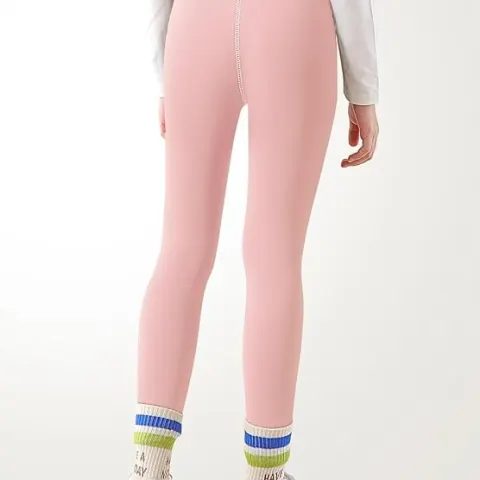 Girls Fleece Lined Leggings Thermal Lb36a sku-4348