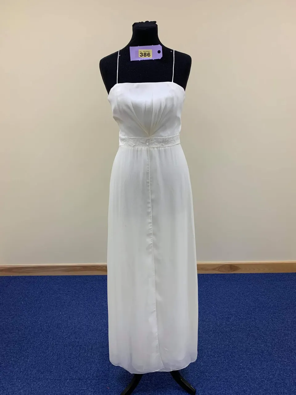 Prom dress in ivory.  Approx size 10.