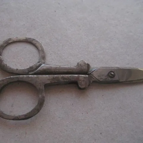 Vintage Folding Steel Scissors