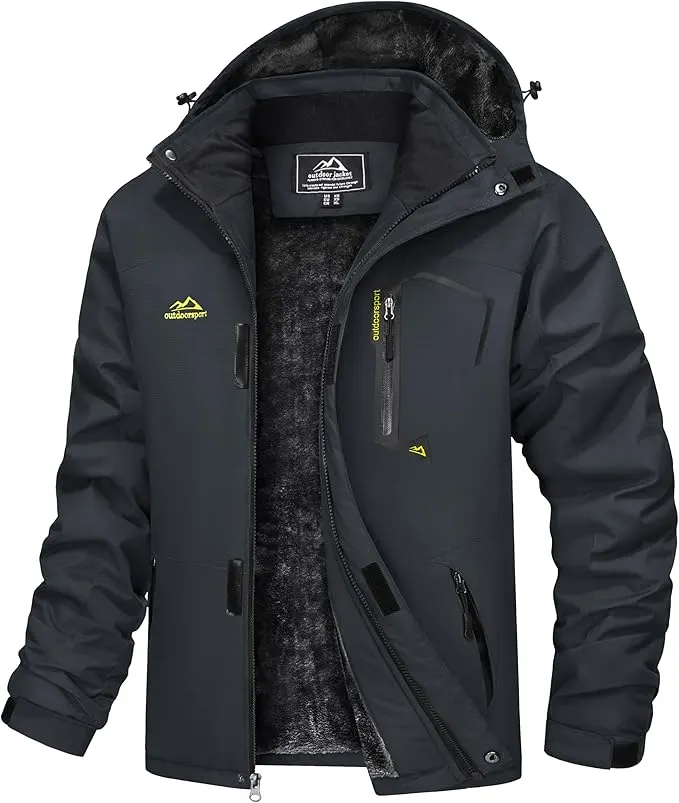 Men's Waterproof Jackets Lightweight RRP £63.68 - Grey L5c
