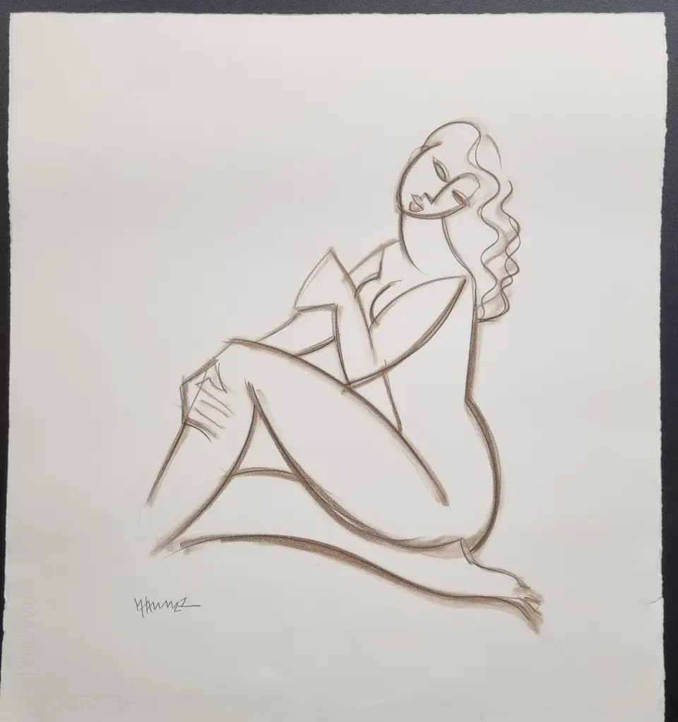 Marsha Hammel Original Ink Sketch