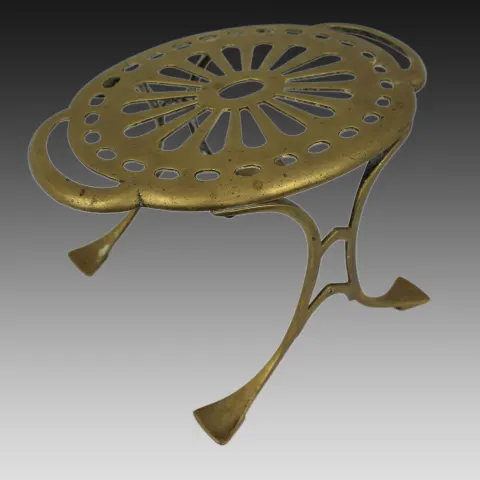 Antique Brass Kettle Trivet