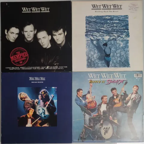4 x Wet Wet Wet Vinyl LPs & 12” Single – All First Pressings. VG+ Condition