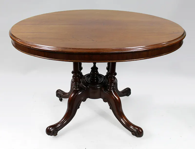 Victorian Mahogany Oval Tilt Top Table