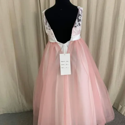 Mary's Angels flowergirl dres style F436 size 6 in blush and ivory