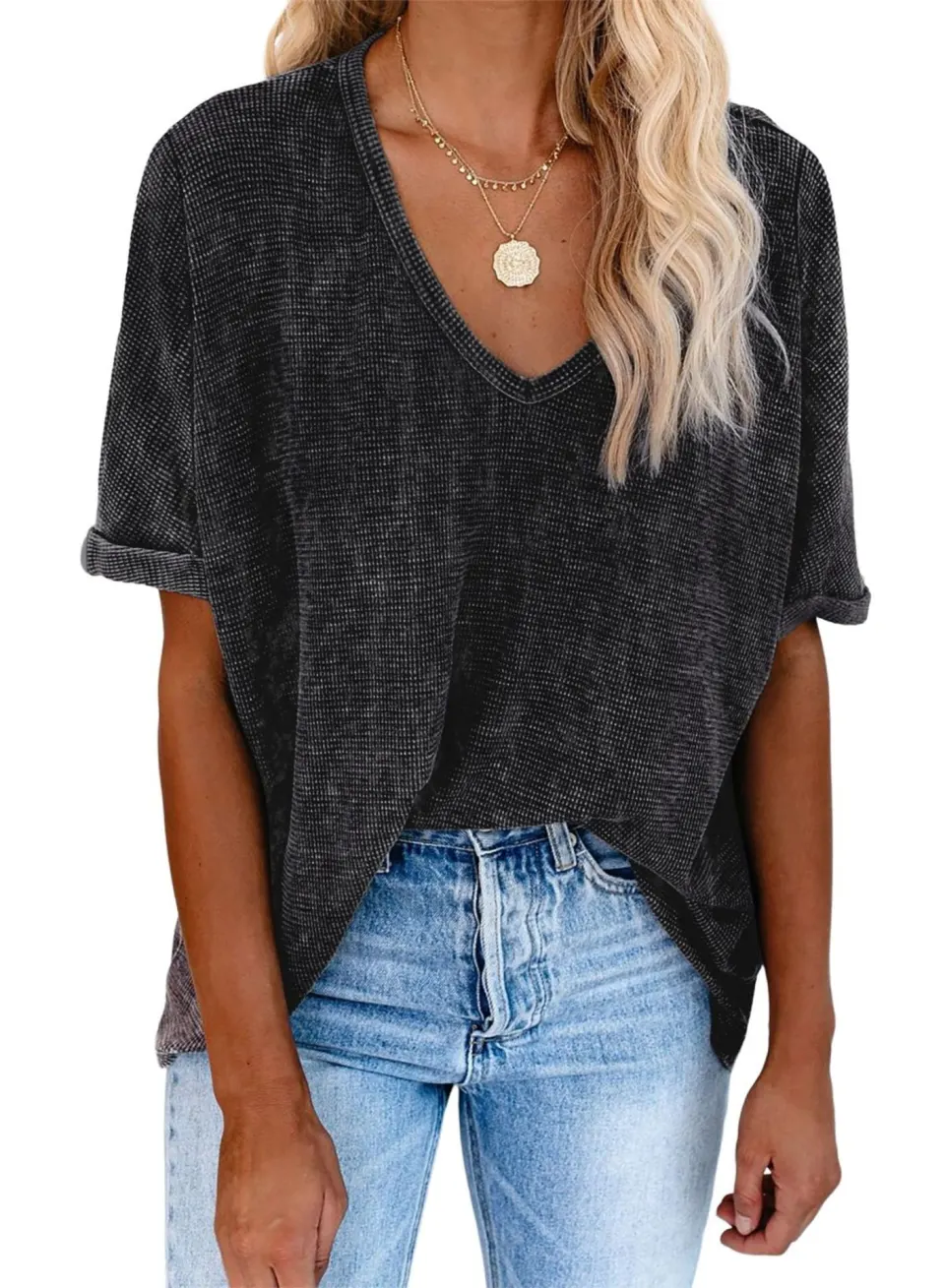 19 x V-Neck Women's Tops RRP £254.67 Assorted Sizes Lb6