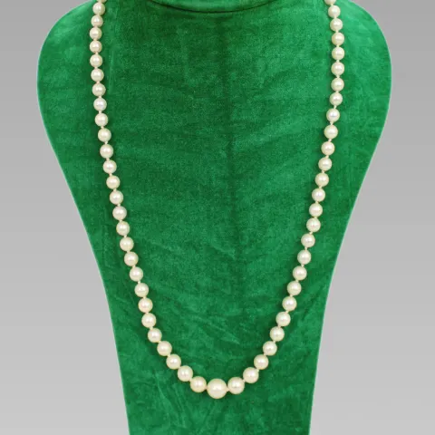 Cultured Pearl Necklace with 9ct Gold Clasp