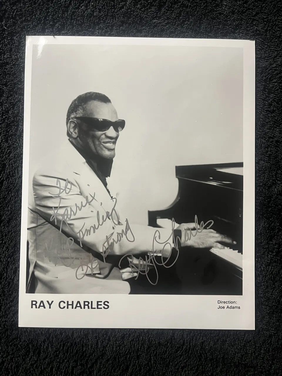 Ray Charles Signed