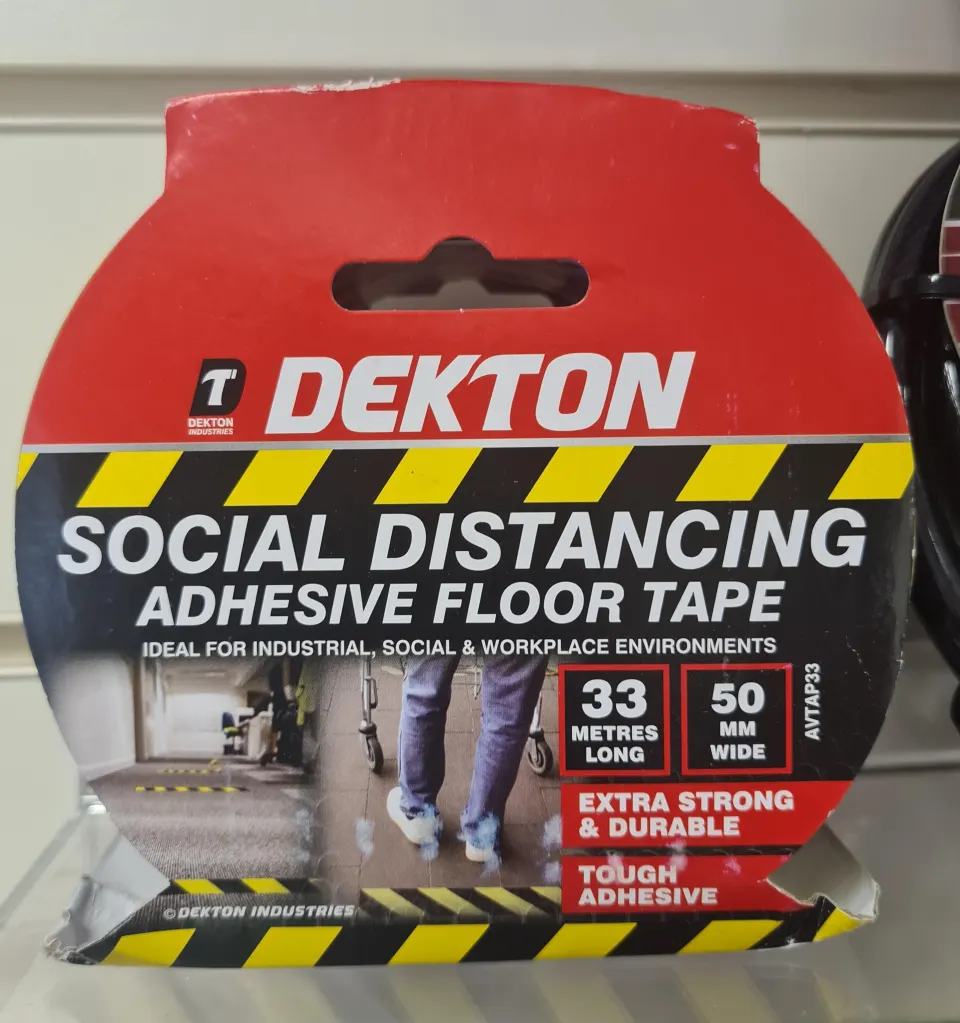 100pcs Brand New Dekton Adhesive Hazard Tape - Long Rolls- Superior Quality - 100pcs In Lot