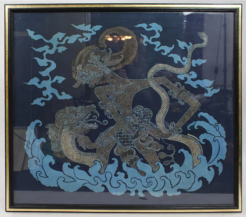 Large Balinese Batik Print by Suhirdiman 1976
