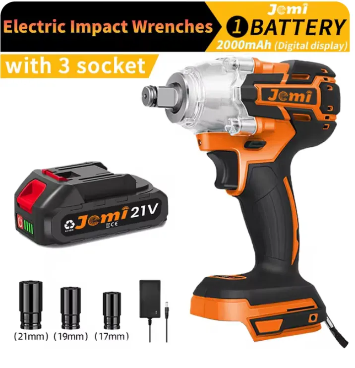 3-In-1 Cordless Electric Impact Wrench Drill Screwdriver With Brushless Motor Max 4000RPM
