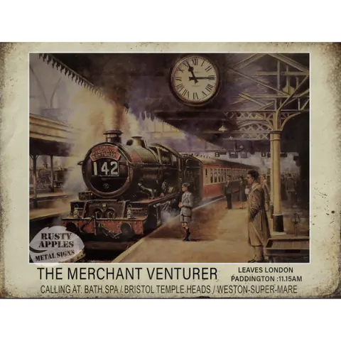 The Merchant Venturer  Steam Train Large Metal Wall Art