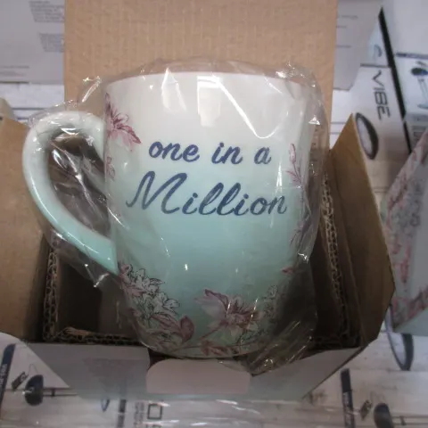 12pcs - 1 in a million mug as pictured new and boxed