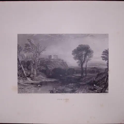 J.M.W Turner Rare “Powis Castle Wales” 1873 Picturesque Views in England-26