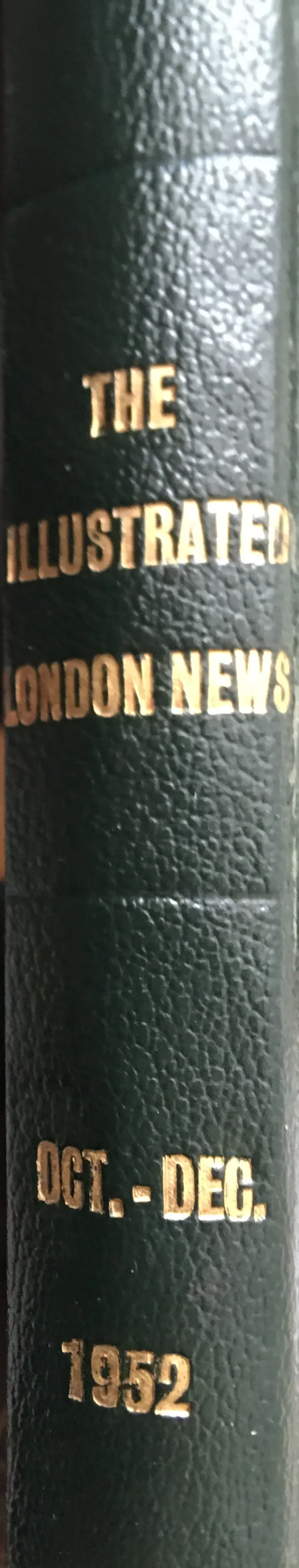 Original Illustrated London News Bound Edition 1952 Oct-Dec.