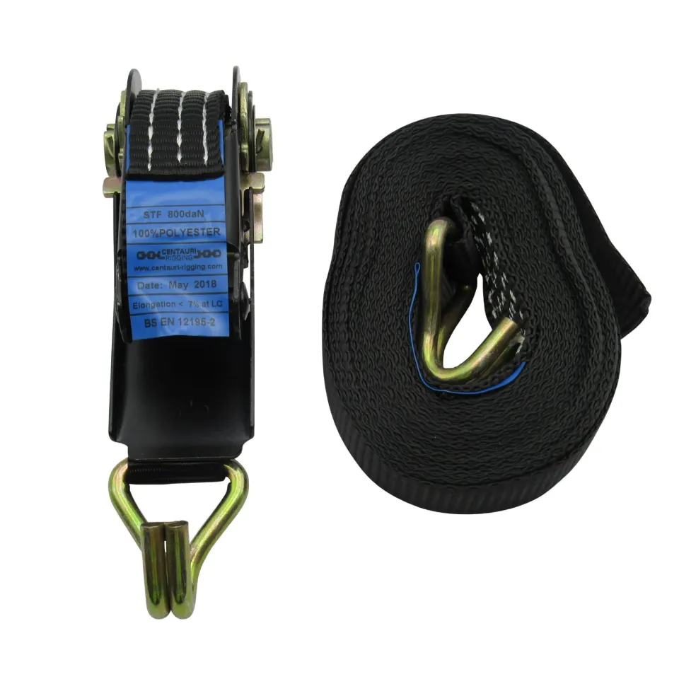 10 X 35MM X 6 METRE RATCHET LASHING WITH CLAW HOOK (BL 3000KG)