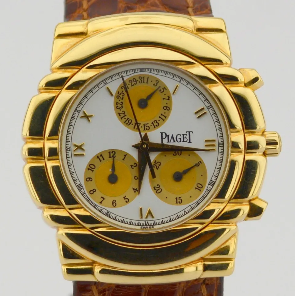 Piaget/Tanagra Chronograph - Lady's Yellow Gold Wristwatch